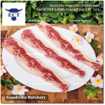 Beef rib SHORTRIB daging iga sapi frozen Australia GREENHAM crossed cuts for galbi bulgogi 3/8" 1cm (price/kg 11-12pcs)